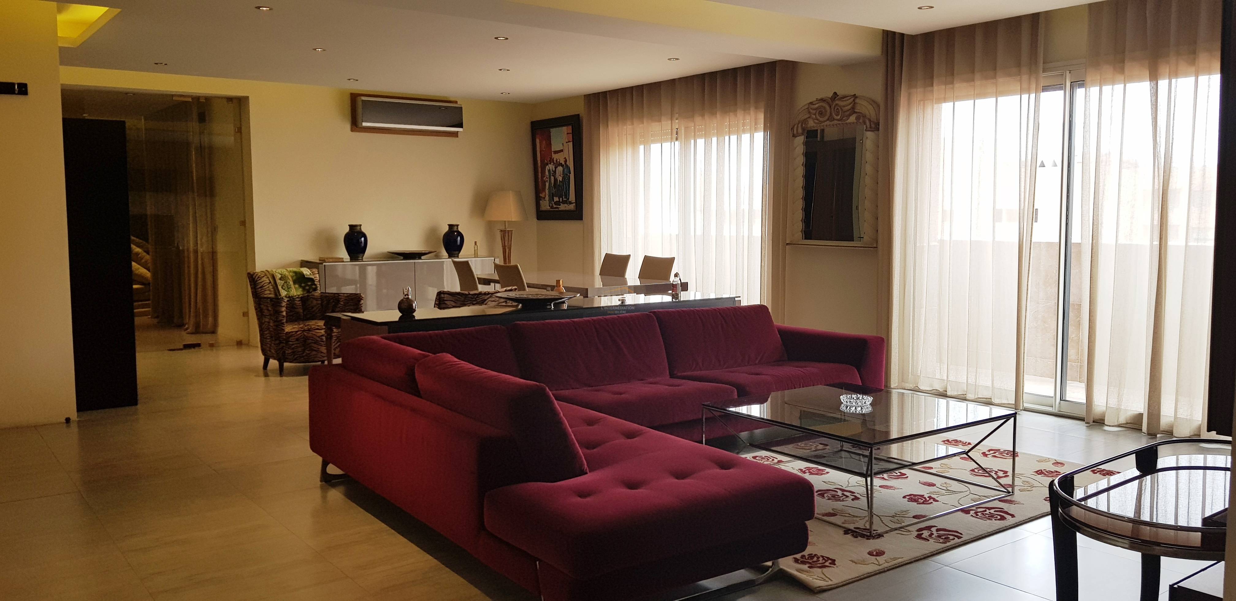 Très joli appartement meublé au sein d’une résidence proche du Guéliz et du lycée Victor Hugo Location longue durée Location longue durée Appartement à Victor Hugo Marrakech