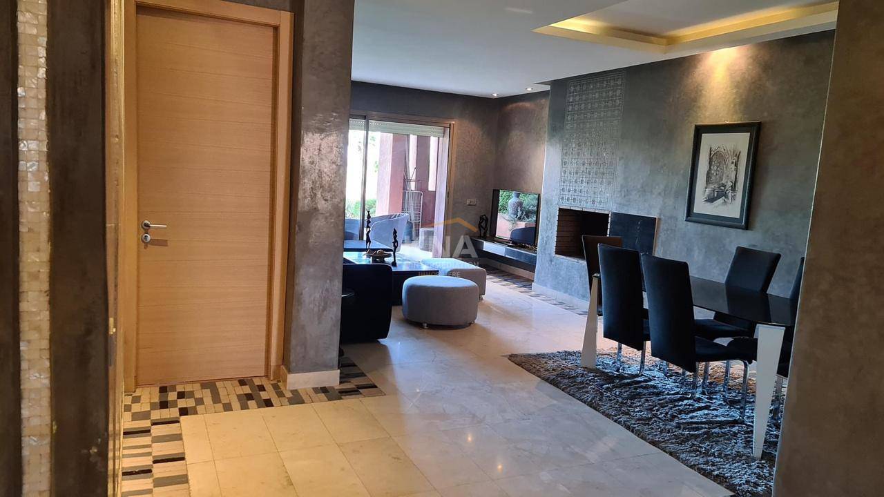 Très joli appartement meublé situé en rez de jardin au sein d’une résidence Golfique Location longue durée Location longue durée Appartement à Agdal Marrakech