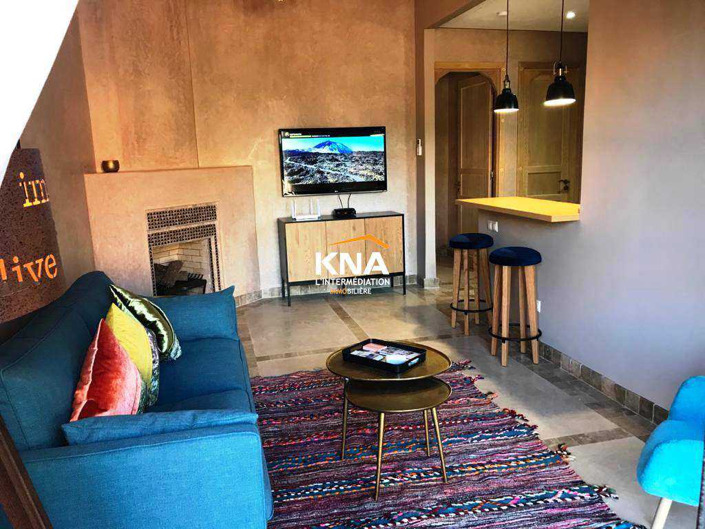 Très joli appartement meublé à la location longue durée au rez de chaussée d’un beau resort golfique entièrement sécurisé Location longue durée Location longue durée Appartement à Route de l'Ourika Marrakech