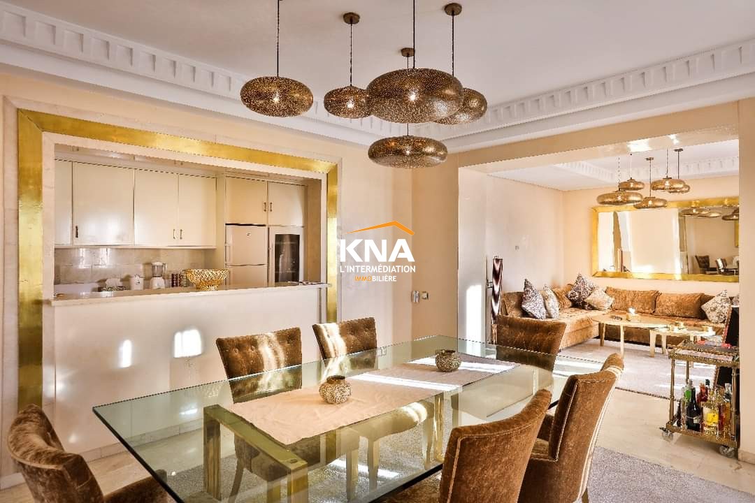 Magnifique appartement doté de matériaux de grande qualité au 5ème étage d’une résidence sécurisée Achat Achat Appartement à Gueliz Marrakech