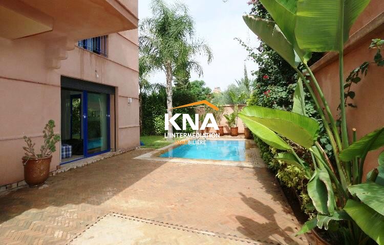 Very pretty Villa located in a secured residence 10 minutes from the city center Long term rental Long term rental Villa in Casablanca road Marrakech