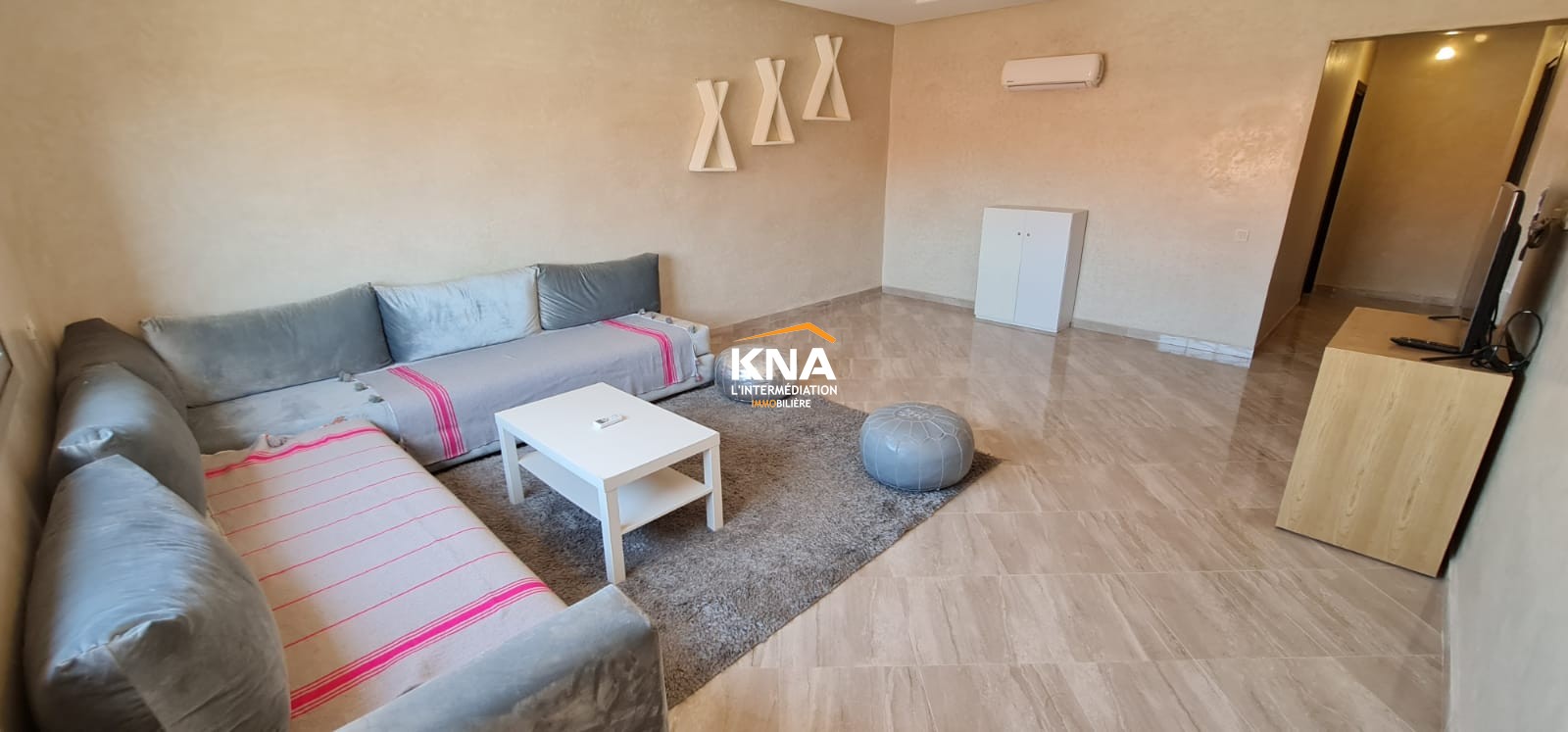 Appartement situé au 4ème étage d’une résidence avec piscine et jardin Location longue durée Location longue durée Appartement à Route de Safi Marrakech