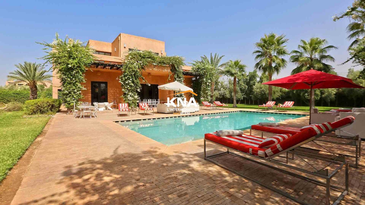 Belle Villa « Maison d’hôtes « de style contemporain au sein d’une résidence très sécurisée Achat Achat Villa à Route de l'Ourika Marrakech
