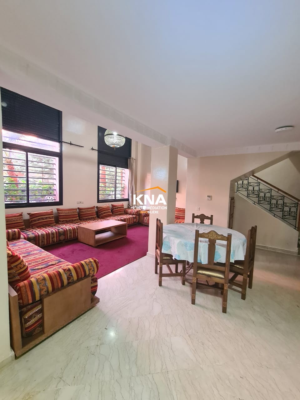 Duplex situé au rez de chaussée d’une résidence sécurisée avec piscine Achat Achat Appartement à Gueliz Marrakech