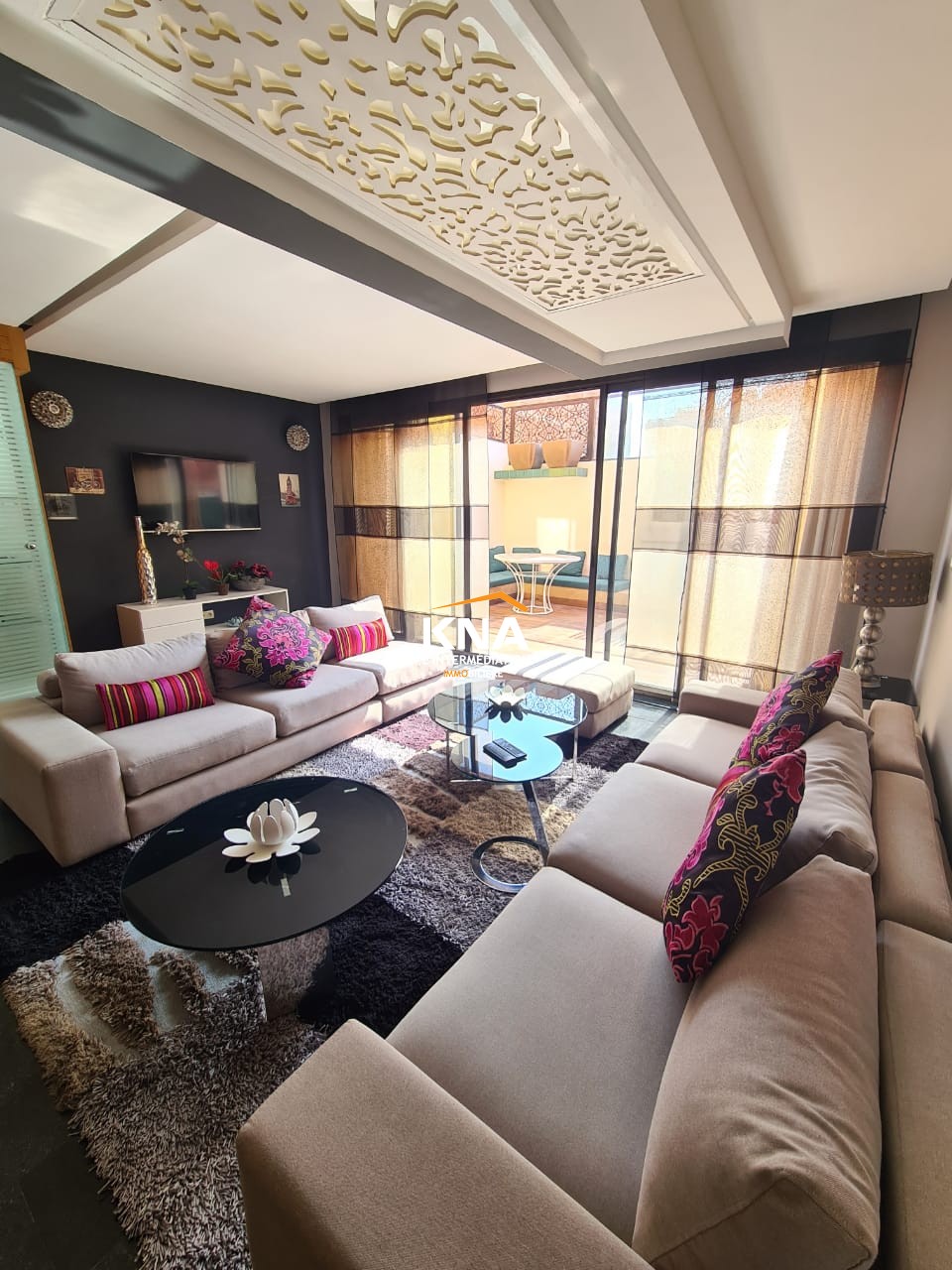 Apartment sold furnished in Hivernage area in a pretty residence Sale Sale Apartment in Hivernage Marrakech