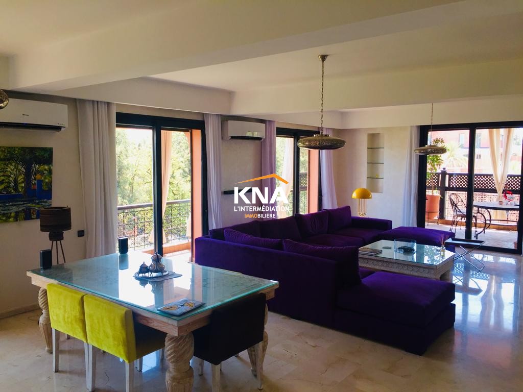 Appartement de grand standing situé au 3ème étage d'une petite résidence calme et sécurisée Location longue durée Location longue durée Appartement à Hivernage Marrakech