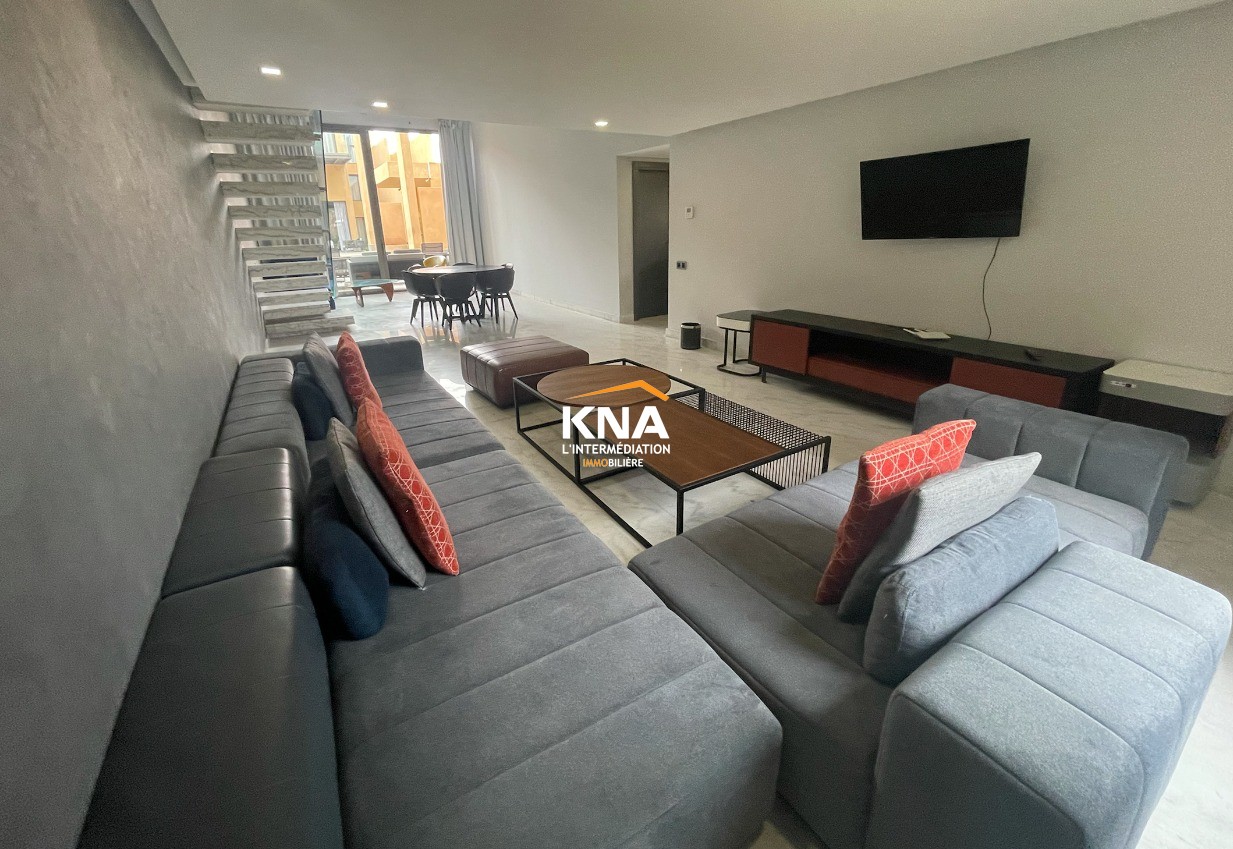 Beau Duplex contemporain dotée d'une terrasse pied dans l'eau Achat Achat Appartement à Route de Ouarzazate Marrakech