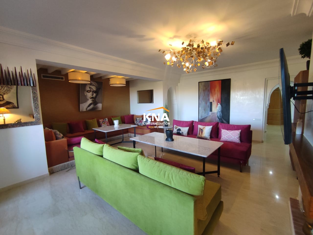 Beau Penthouse fonctionnel et lumineux au sein d’une des plus belles résidences de Marrakech Location longue durée Location longue durée Appartement à Agdal Marrakech