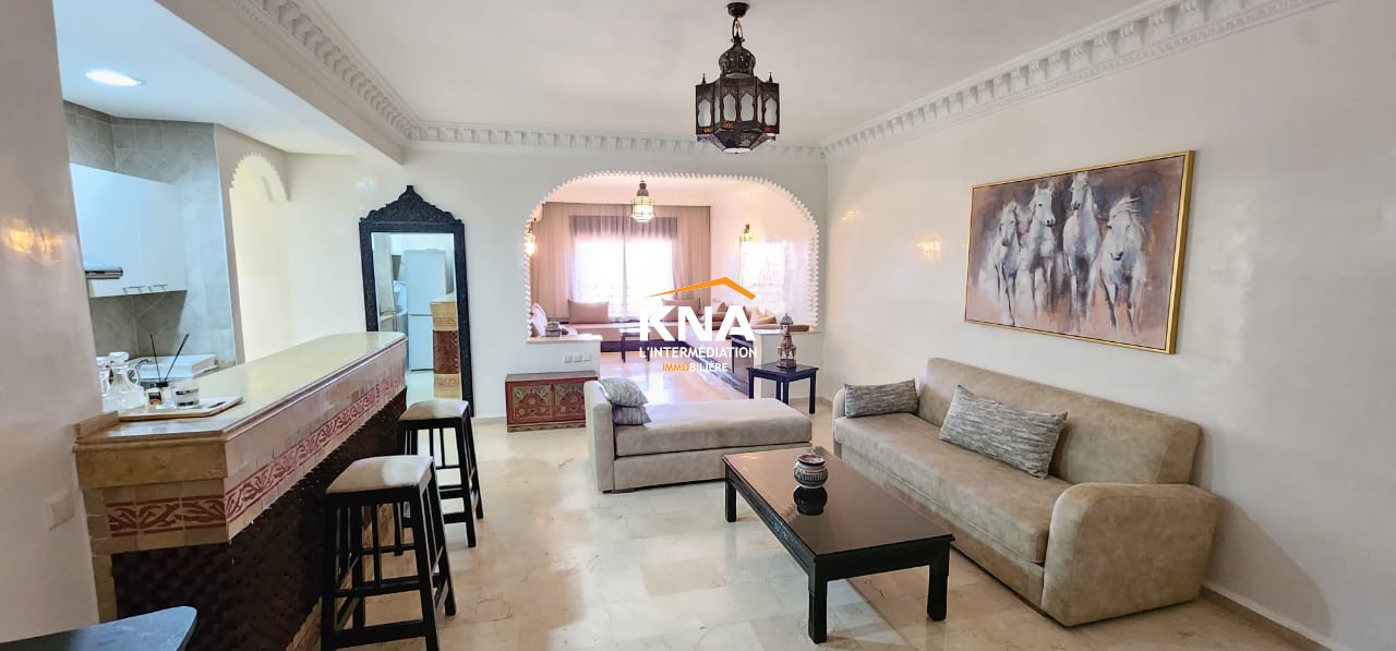 Appartement meublé au 5ème étage d’une jolie résidence Location longue durée Location longue durée Appartement à Hivernage Marrakech