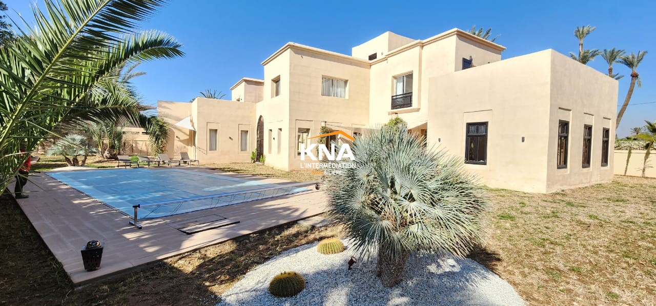 Belle Villa de style contemporain au sein d’un domaine très sécurisé située à la Palmeraie Location courte durée Location courte durée Villa à Palmeraie Marrakech