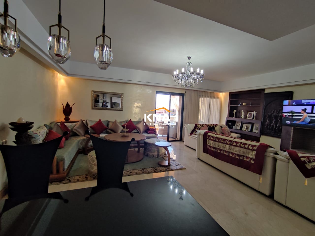 Appartement meublé extrêmement bien situé au 4ème étage sans vis-à-vis Achat Achat Appartement à Hivernage Marrakech