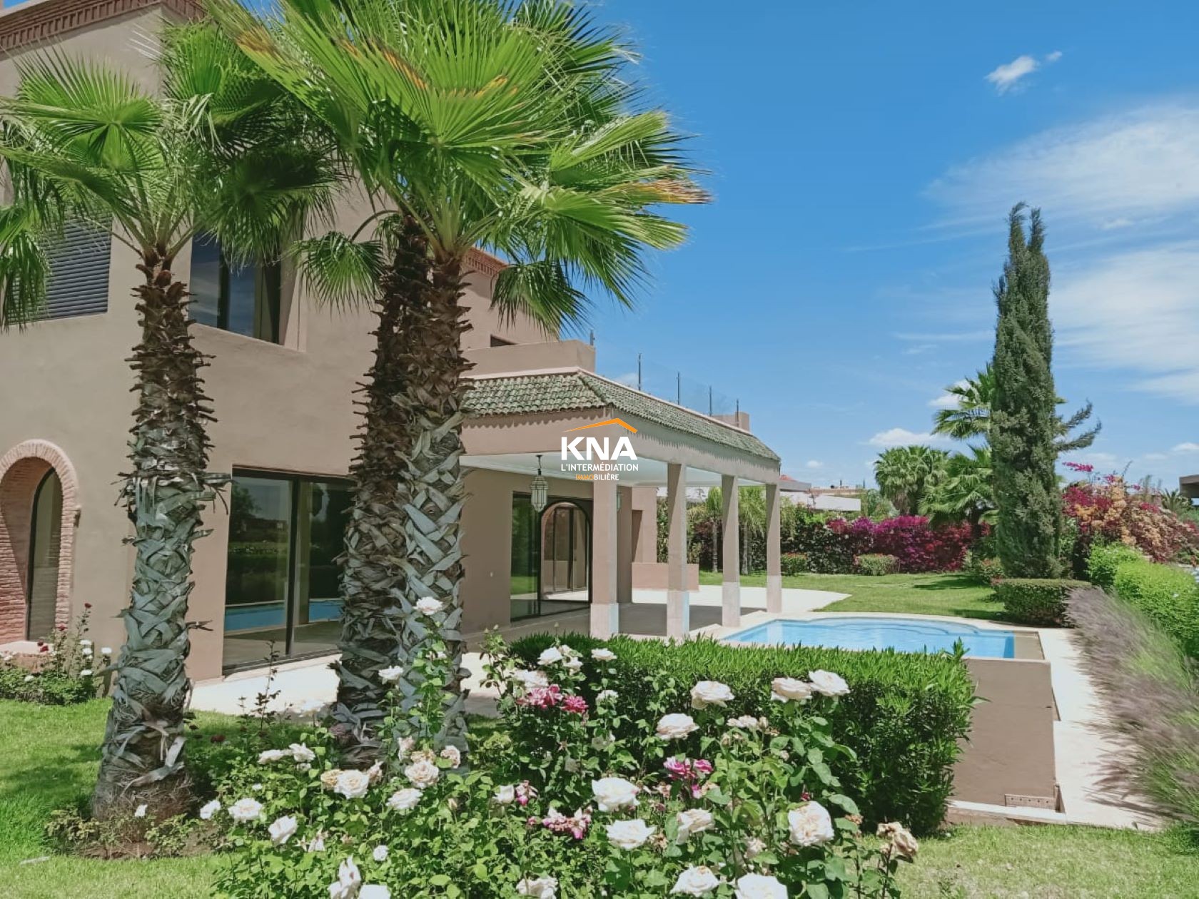 South-facing mixed-style Villa facing the Atlas Mountains Long term rental Long term rental Villa in Amelkis Marrakech