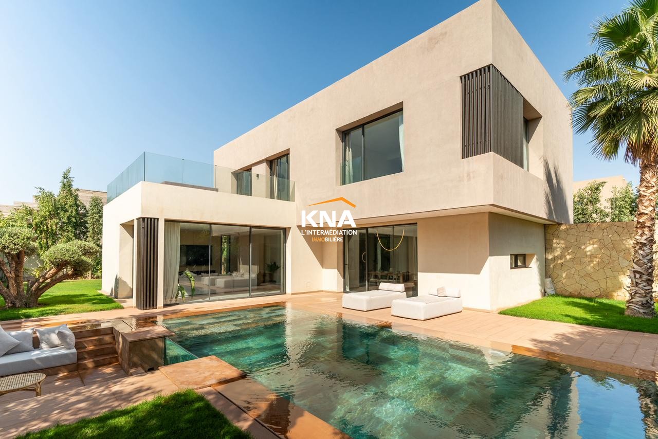 Belle villa de type contemporain dans une résidence sécurisée Location courte durée Location courte durée Villa à Route d'Amizmiz Marrakech
