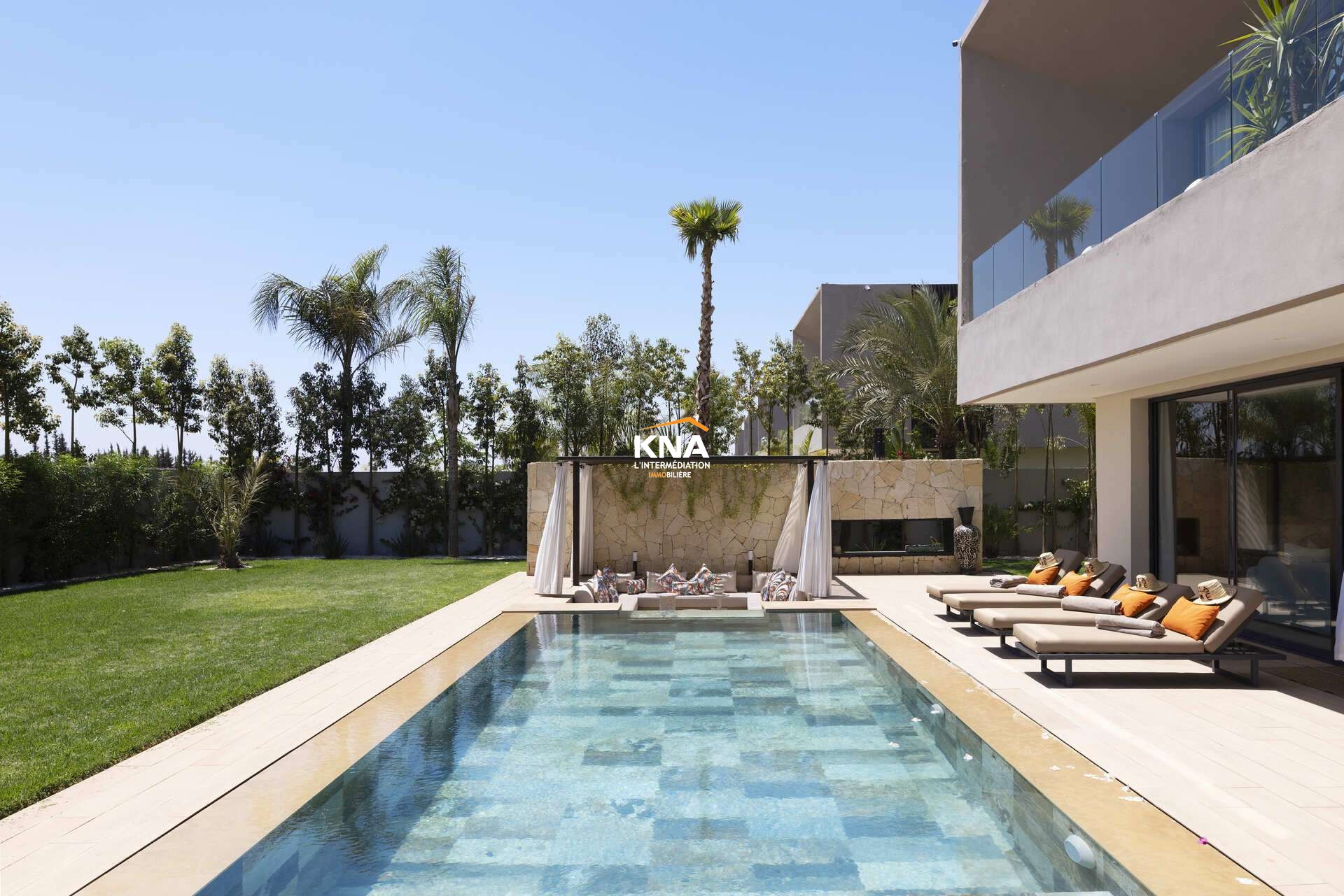 Belle villa de type contemporain dans une résidence sécurisée Location courte durée Location courte durée Villa à Route d'Amizmiz Marrakech