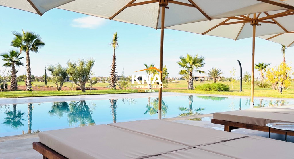 Très belle Villa moderne située en front de golf Location courte durée Location courte durée Villa à Amelkis Marrakech