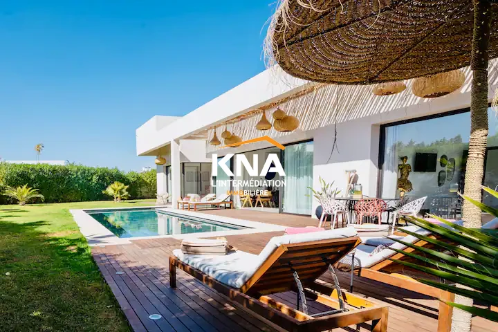 Belle villa neuve de plain-pied de style contemporain Location courte durée Location courte durée Villa à Route d'Amizmiz Marrakech